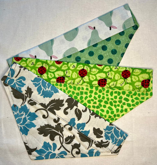 Doggie Bandana - set of 3 Mixed fabrics