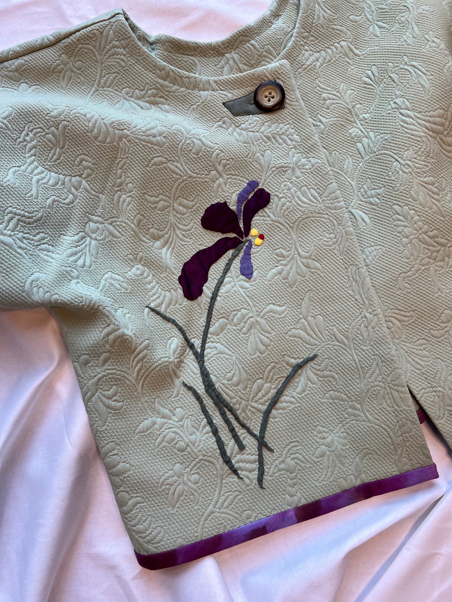 Custom one of a kind green jacket