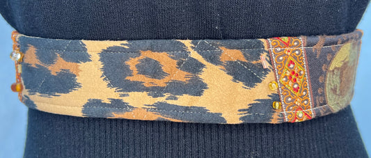 Ultrasuede Cheetah belt