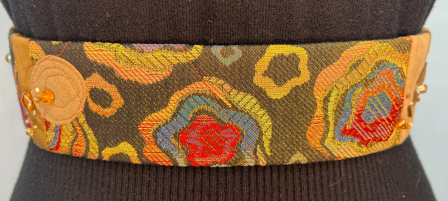 Ultrasuede and Roberto Cavalli fabric