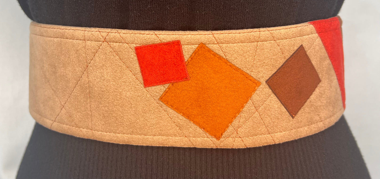 Ultrasuede Rust,beige, persimmon