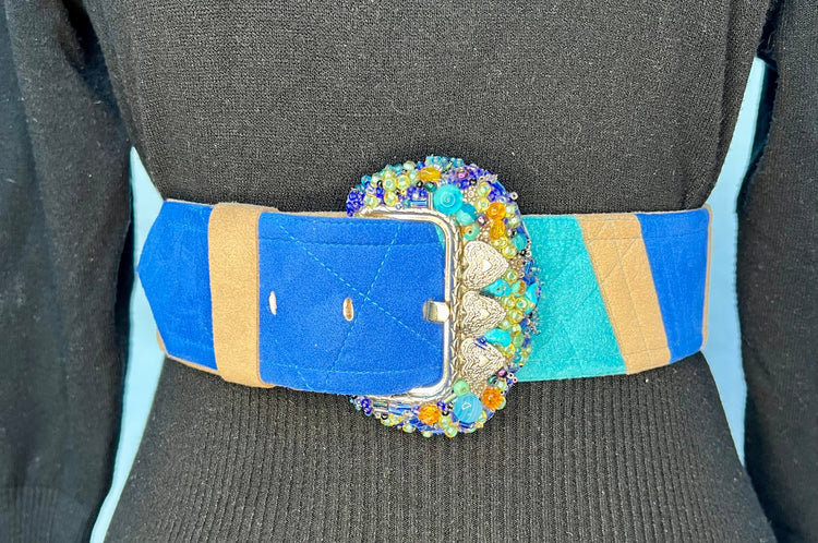 Women's one of a kind ultrasuede belts