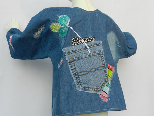 1-4-U times 2    Denim patchwork