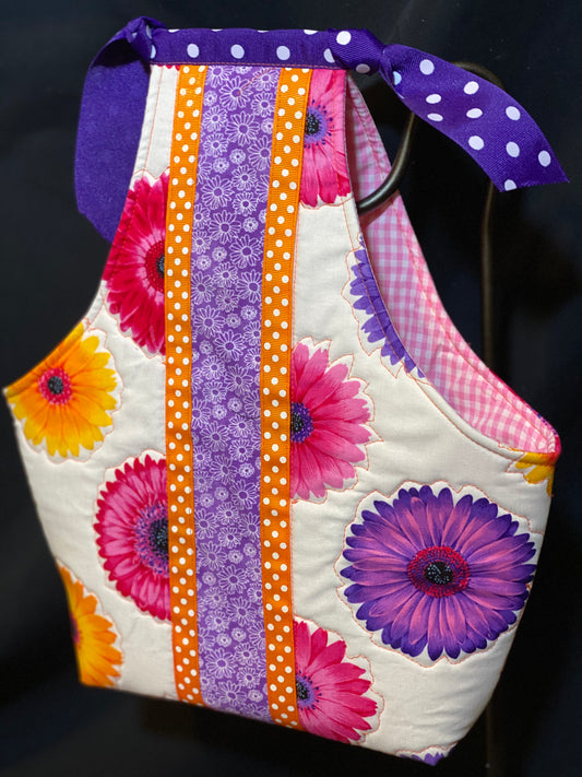 Possibility Tote  Pink -purple-orange flowers