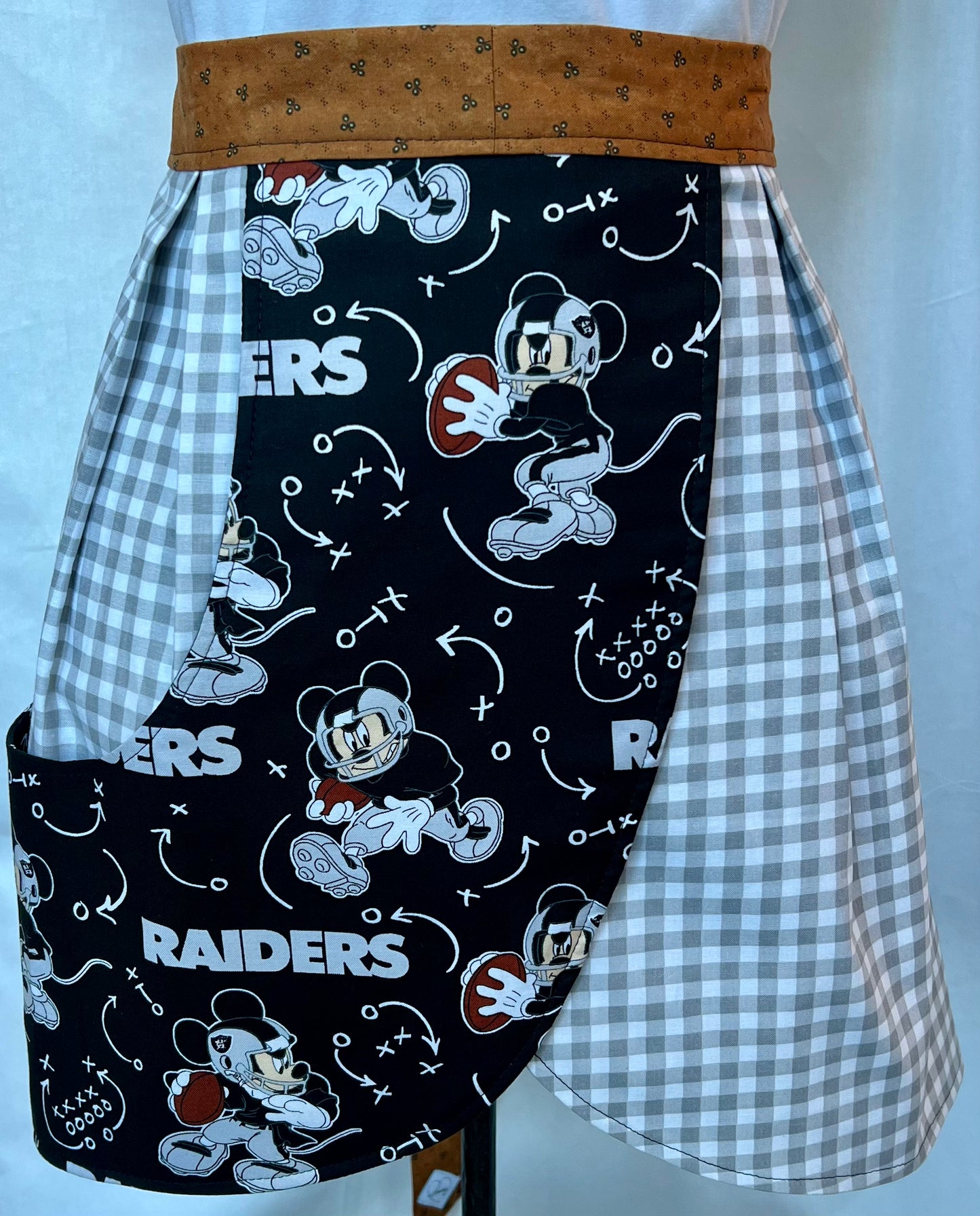 Petal Apron- Disney, Raiders, football