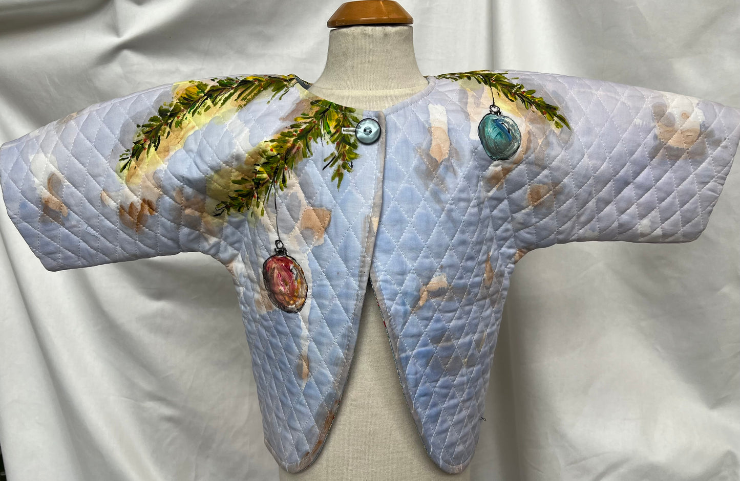 1- 4- U times 2   hand painted Christmas theme