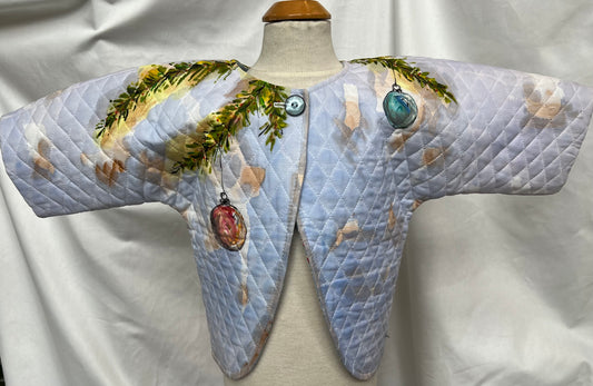 1- 4- U times 2   hand painted Christmas theme