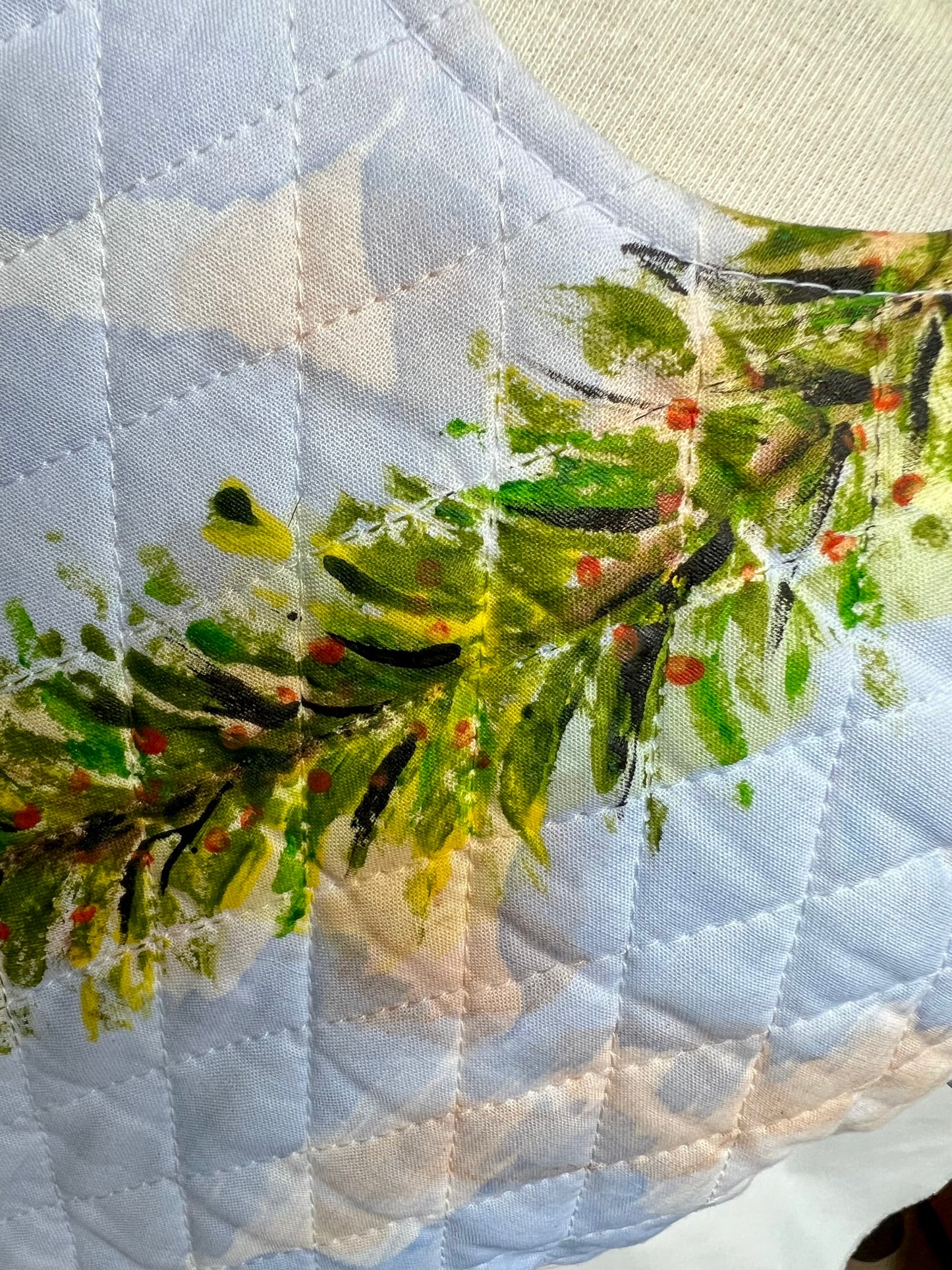 1- 4- U times 2   hand painted Christmas theme