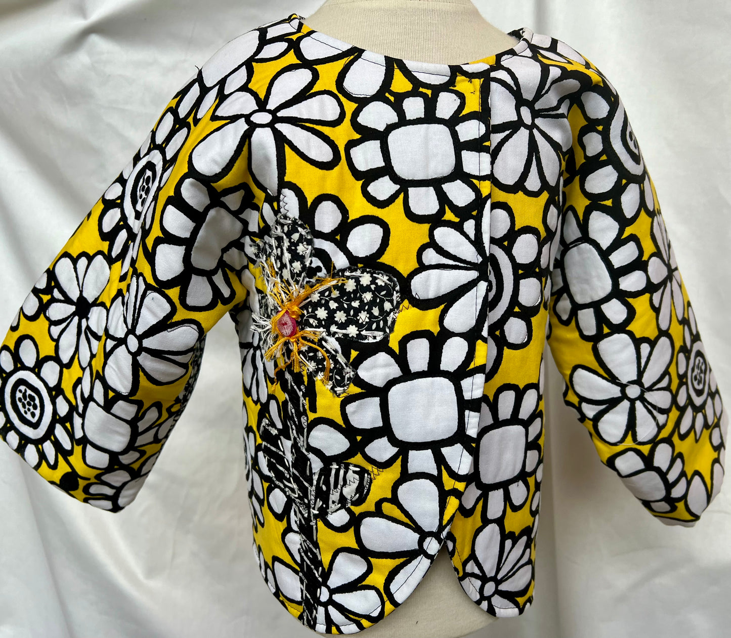 I-4-U black and white quilted children's jacket