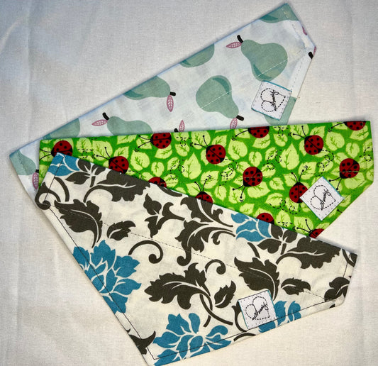 Doggie Bandana - set of 3  Mixed fabrics