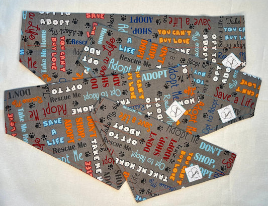 Doggie Bandana  Rescue  set of 4