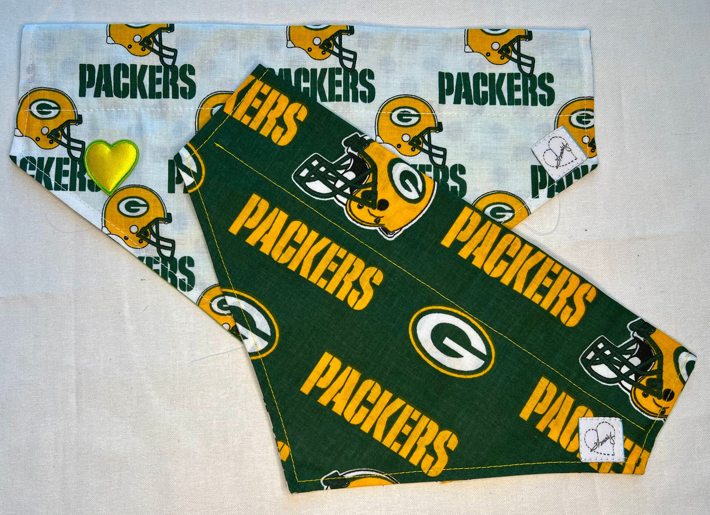 Doggie Bandana set of 2  GB Packers