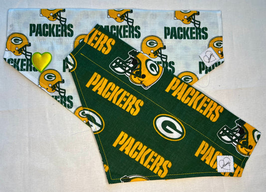 Doggie Bandana set of 2  GB Packers