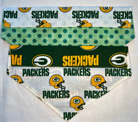 Doggie Bandana set of 2  GB Packers