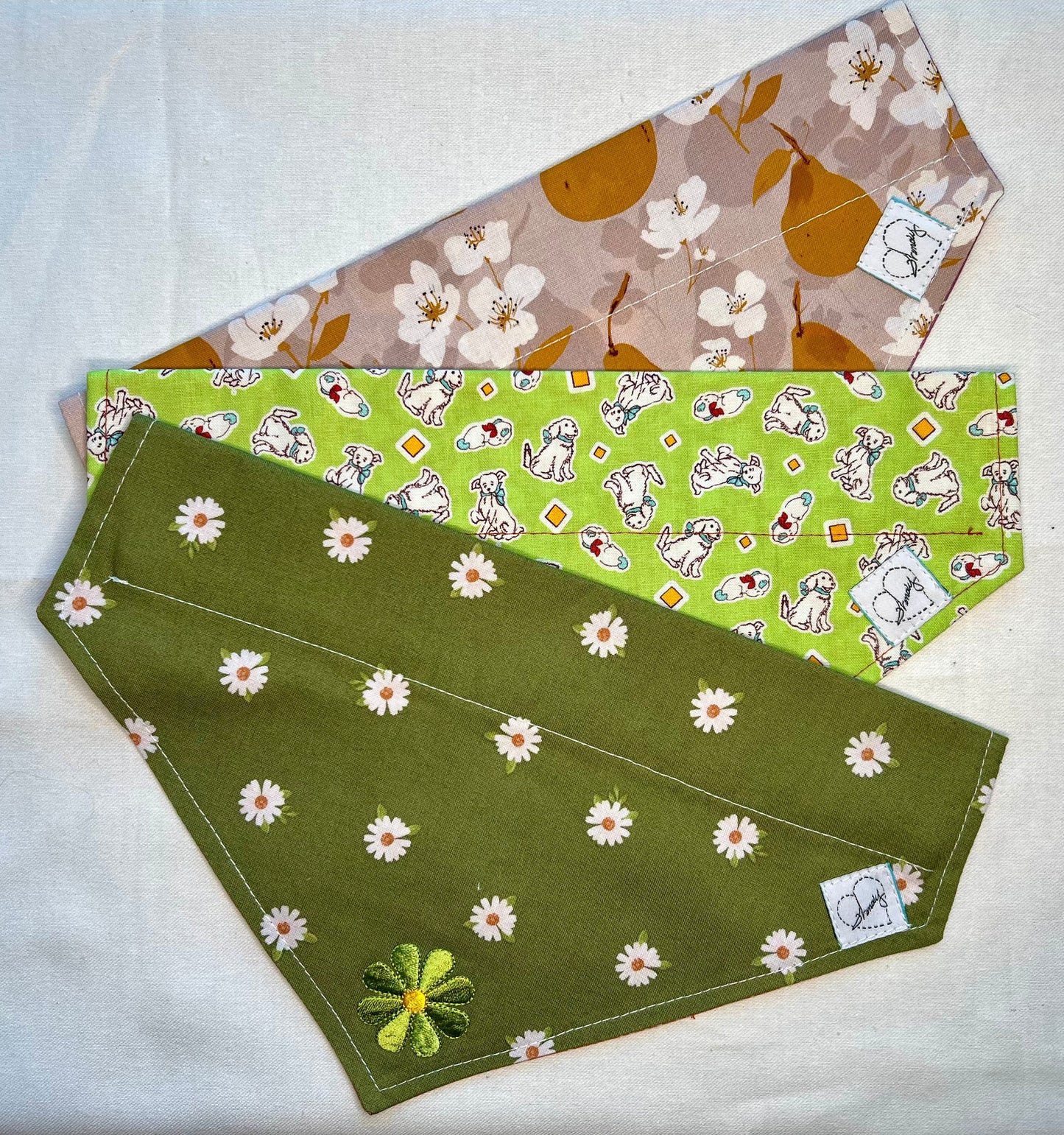 Doggie Bandana  Spring fun set of 3