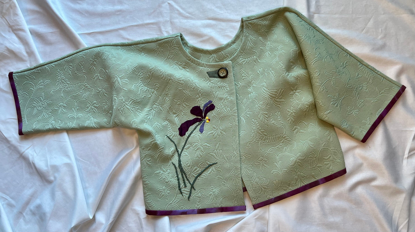Custom one of a kind green jacket