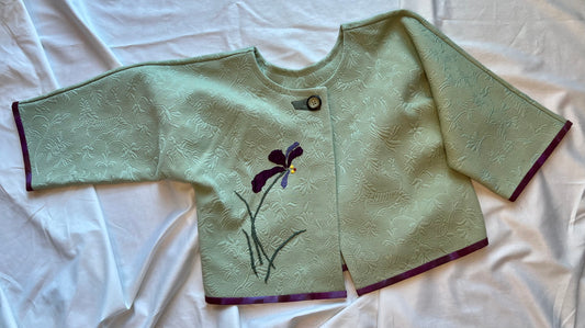 Custom one of a kind green jacket