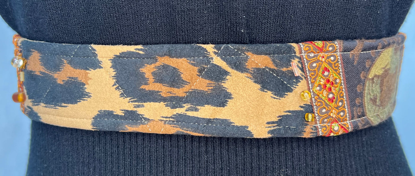Ultrasuede Cheetah belt